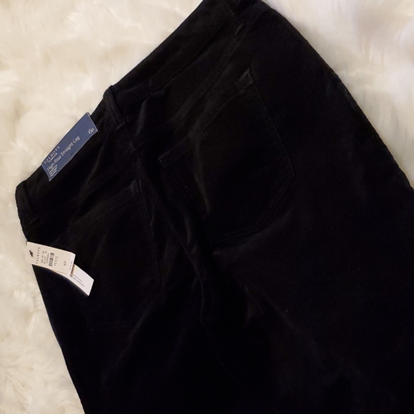 Talbots High-rise Straight-leg Cords - black - Picture 6 of 11